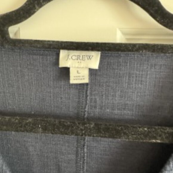 J. Crew Short Sleeve Tie Front Top L - Picture 3 of 3